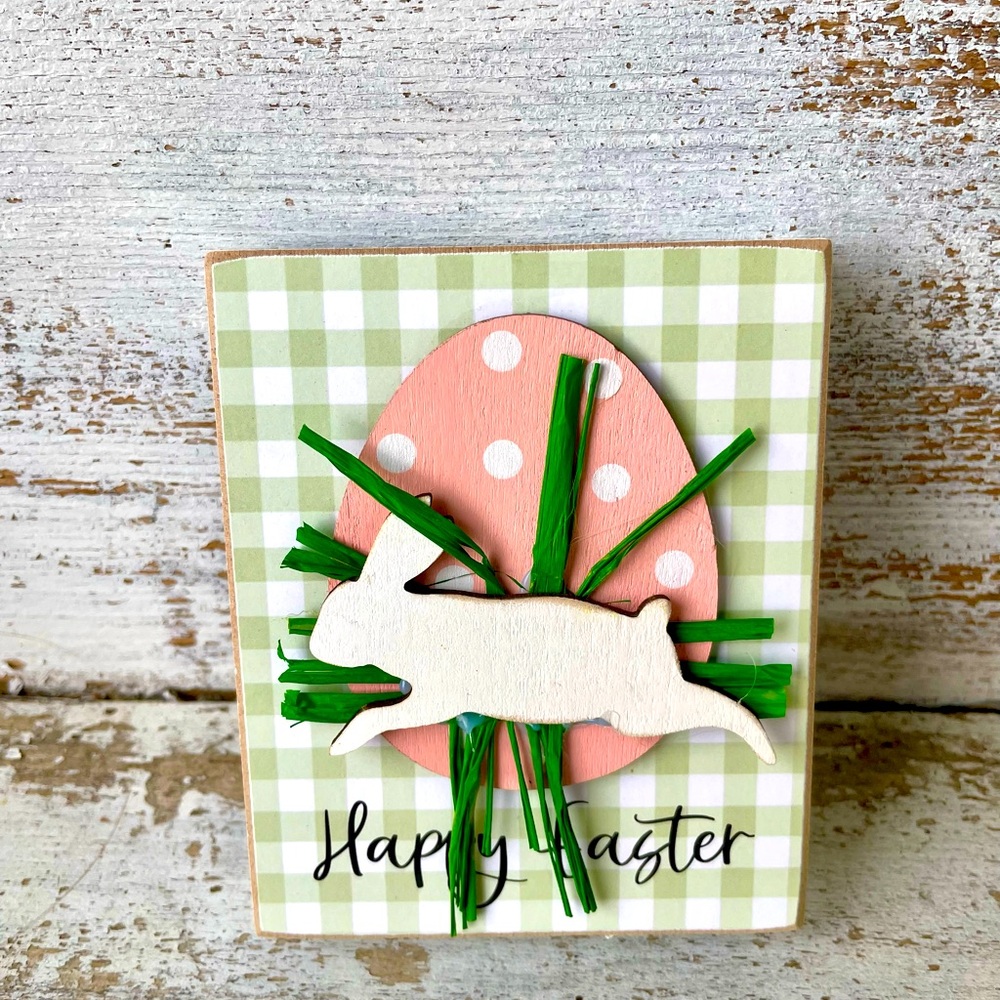 *Happy Easter Layered Bunny & Easter Egg Block
